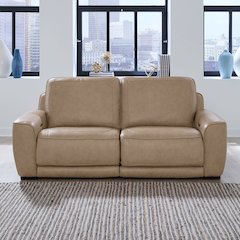 Blake Power Reclining Sofa - Sophia Oatmeal Leather
