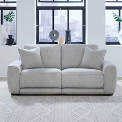 Blake Power Reclining Sofa - Estero Smoke Fabric