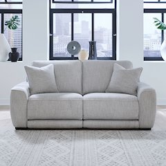 Blake Power Reclining Loveseat - Estero Smoke Fabric