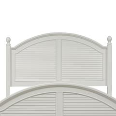 Summer House I King Poster Headboard in Oyster White