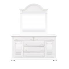 Summer House I Dresser & Mirror in Oyster White