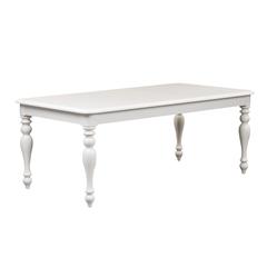 Summer House 7 Piece Rectangular Table Set in Oyster White