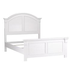 Summer House Full Panel Bed in Oyster White
