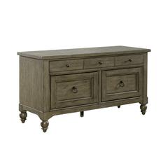 Americana Farmhouse Credenza in Dusty Taupe