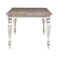 Whitney 6 Piece Rectangular Table Set in Antique Linen w/ Weathered Gray