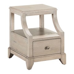 New Haven Chairside Table for Living Room Traditional - Sanctuary White Oak Wood