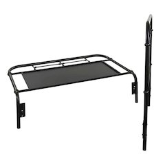 Distressed Metal Full Metal Headboard with Vintage Design and Metal Frame