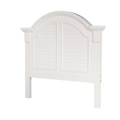 Oyster White Headboard with Solid and Manufactured Wood Frame for Bedroom