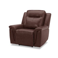Avery Dual Power Recliner Living Room Chair - Cognac Leather