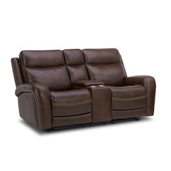 Power Dual Reclining Loveseat w/ Console, Power Headrest and Zero Gravity