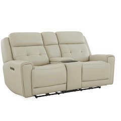 Dual Reclining Loveseat w/ Console, Power Headrest, Lumbar with Zero Gravity