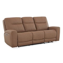 Bennett Power Recline Sofa with Charging Ports - Butternut Leather