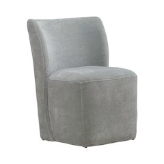 Accent Dining Chair with Castors - Rounded Back - Sapphire Upholstry