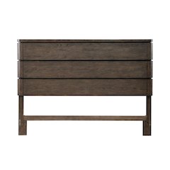 Cascade Falls Queen Panel Bed Headboard with LED Touch Light - Satin Espresso