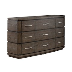 Cascade Falls Bedroom 9 Drawer Dresser  - Satin Espresso
