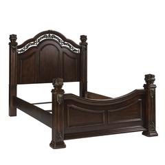 Messina Estates Queen Poster Bed in Cognac