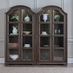Provence Park 2 Piece Bunching Cabinet Set for Dining Room - Chateau Brown