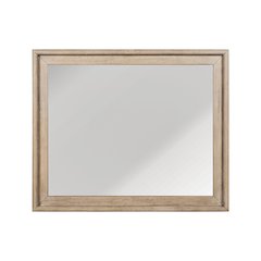 Proximity Place Landscape Square Mirror - Barley Buff Birch Wood Frame