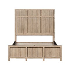 Proximity Place Queen Panel Bed - Barley Buff Birch Wood