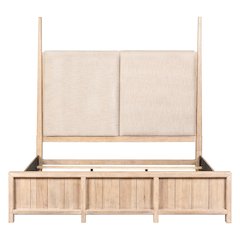 Proximity Place Queen Poster Bed - Barley Buff Birch Wood