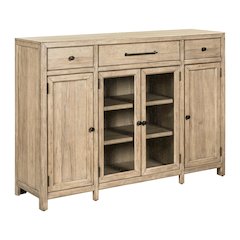 Proximity Place Buffet Cabinet - Removable Felt Silerware Tray, Storage & Glass