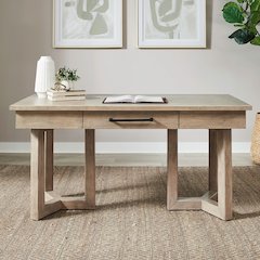 Stylish Writing Desk with Geometric Leg Design Home Office