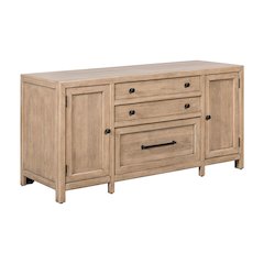 Credenza with File Drawer Adjustable Shelves Home Office Storage
