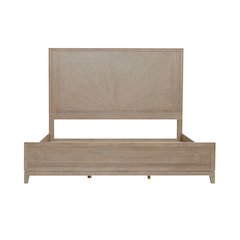 Brentwood California King Panel Bed - Sandstone Oak Wood