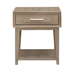 Brentwood End Table for Living Room - Sandstone Oak Wood
