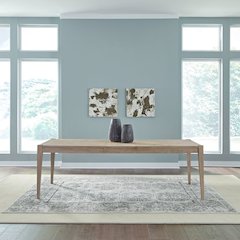 Brentwood Rectangular Leg Table - Sandstone Oak Wood