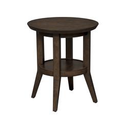 Ventura Blvd Round End Table in Bronze Spice