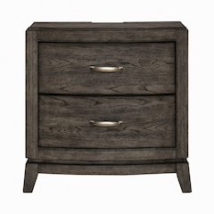 Avalon Bedroom Nightstand with AC USB Charging Station - Coffee Bean