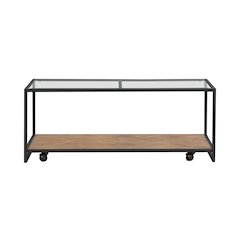 Bedford Cocktail Table for Living Room - Weathered Oak