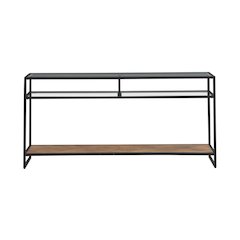 Bedford Sofa Table for Living Room - Weathered Oak