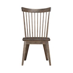 Midland Falls Spindle Back Side Chair (RTA) - Set of 2 - Rustic Brown