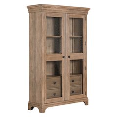Haven Hills Display Cabinet - LED Touch Light, Adjustable Glass Shelves