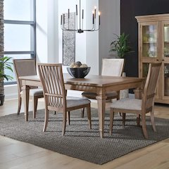 Haven Hills Opt 5 Piece Rectangular Table Set - 4 Upholstered Chairs, 18" Table