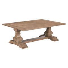 Haven Hills Rectangular Cocktail Table for Living Room - Camel Beige Birch Wood