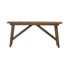 Carolina Park Sofa Table for Living Room - Amber Brown Oak