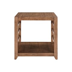 Shaker Lakes End Table - Harvest Brown Maple Wood