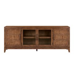 Shaker Lakes 82 Inch TV Console for Living Room  - Harvest Brown