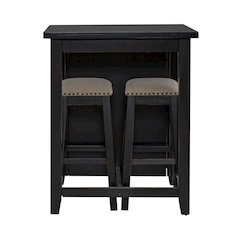 Brook Creek 3 Piece Counter Set - Black