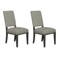 Uph Side Chair (RTA) - Set of 2 Traditional Brown in Havana Brown Finish