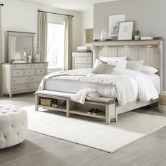 Ivy Hollow King Mantle Storage Bed, Dresser & Mirror, Chest