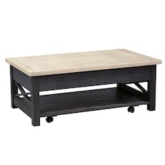 Black Lift Top Cocktail Table – Living Room Center Table and Coffee Table