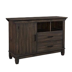 Brown Small Buffet Cabinet – Versatile Entryway or Short Floor Cabinet