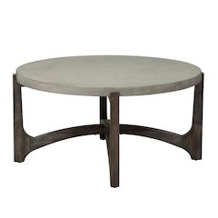 Brown Round Cocktail Table – Stylish Living Room Center Table for Living Room