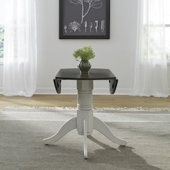 Brook Bay Drop Leaf Table Set in Rubberwood Solids with Mindy Veneers