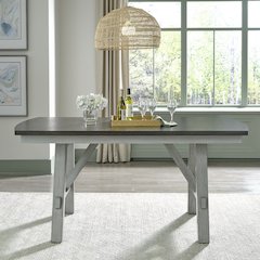 Newport Gathering Table Set in Rubberwood Solids w/ Mindy Veneers