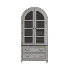 River Place Curio Cabinet in Pine Solids & Veneers